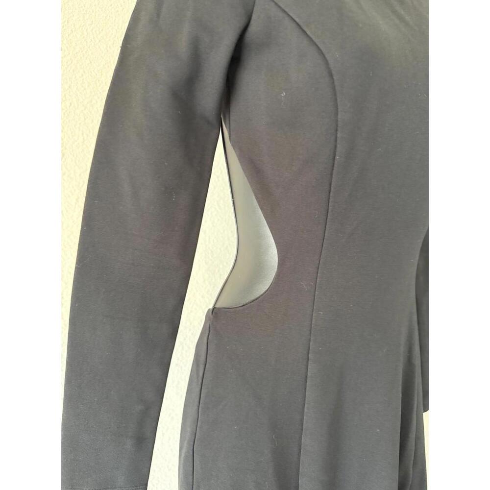 Nicholas Zaire Open Back Long Sleeve Jersey Maxi Dress w/ Slit - Sz 2 - Picture 5 of 15